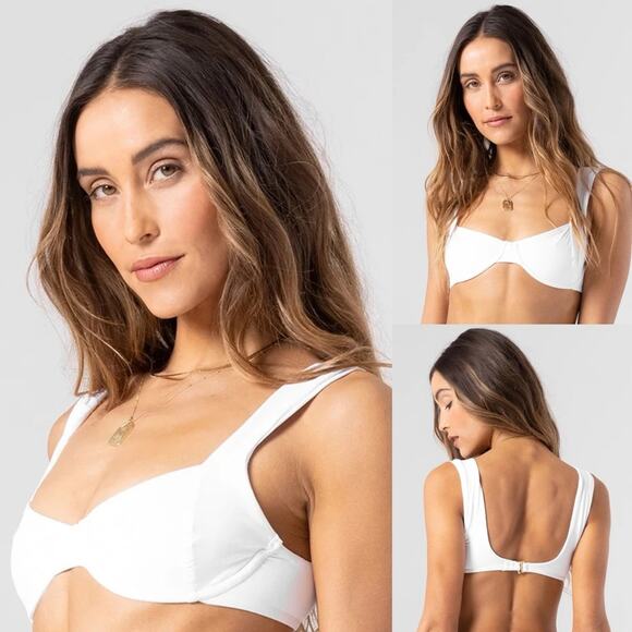 L*Space Tori Underwire Bikini Top WHITE - Picture 1 of 10